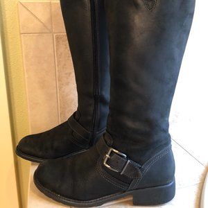 Clarks Waterproof Black Mid-Calf Boots, Size 10